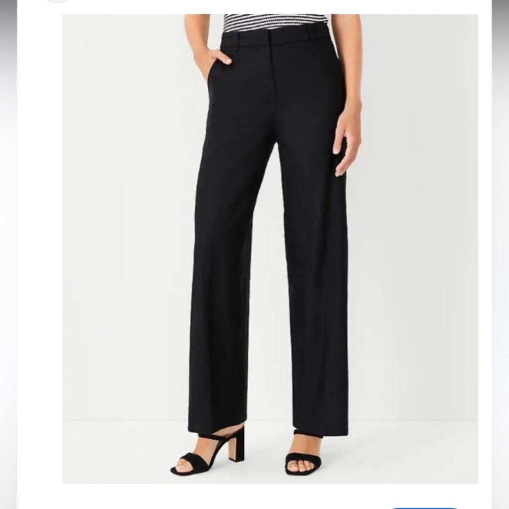 NWOT LOFT Linen Blend Wide Leg Dress Pants